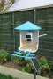 Хранилка за птици Kidken с WiFi камера, със соларен панел, синя, снимка 10