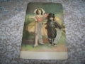 Пощенска картичка за късмет от 1907г. , деца, подкова, коминочистач, снимка 3
