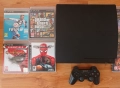 < PS3 ХАК > 320GB PlayStation 3 Slim с джойстик и 30 игри, снимка 3