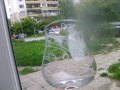 Немска стъклена чаша за вино с инкрустирано име и Фолксваген, снимка 1 - Други ценни предмети - 40679759