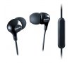 Слушалки с микрофон Philips SHE3555BK черни тапи Хендсфри Handsfree слушалки за телефон In-Earphones, снимка 1