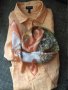 Копринен шал с флорален десен, снимка 10