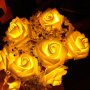 Рози LED светещи за декорация Коледа - елегантен лукс и романтично усещане, снимка 5