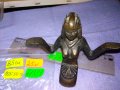 МАСИВНА МЕТАЛНА ПОМЕДНЕНА СТАТУЕТКА СУВЕНИР от ЕГИПЕТ в АНТИЧЕН СТИЛ 41381, снимка 2