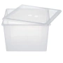 Пластмасова кутия за съхранение квадратна с прозрачен капак 80л, снимка 2