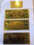 Пълен комплект позлатени сувенирни банкноти-USA, снимка 2