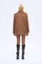 Кафяво пухкаво текстурирано палто,мека и топло, цвят кафяв, снимка 4