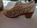 Дамски обувки с нисък ток No 38 естествена кожа, снимка 2