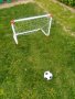 Комплект 2 бр. Футболни врати 85 x 60 x 42 см. + топка+ помпа  игличка колчета и мрежи , снимка 7