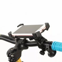 Здрава Стойка за телефон за мотор велосипед електрическа скутер тротинетка държач, снимка 6 - Аксесоари за велосипеди - 32525164