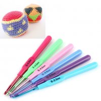 Комплект 6 броя Метални куки за плетене с ластици Rainbow Loom игли гривни шарено ластичета фигури, снимка 9 - Образователни игри - 11267040