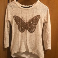 Блуза с пеперудка, снимка 1 - Блузи с дълъг ръкав и пуловери - 27770232
