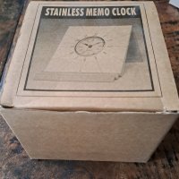 часовник настолен, аналогов, кварцов, мемо, уникален, неръждаем масивен метал, снимка 12 - Други - 38894632