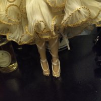 Великолепна кукла порцеланова балерина от края на 70 години, снимка 5 - Колекции - 43416212