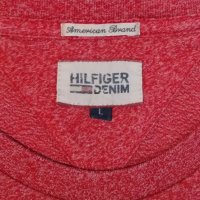 Tommy Hilfiger оригинална тениска L памучна фланелка, снимка 3 - Тениски - 32293326