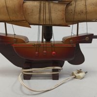 Дървено корабче-лампа -1, снимка 6 - Антикварни и старинни предмети - 32834238
