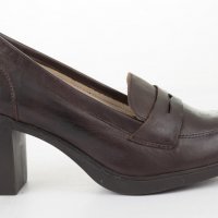 Дамски кожени обувки в тъмнокафяво марка Amparo Infantes, снимка 3 - Дамски обувки на ток - 33471967