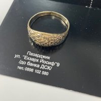 Златен пръстен 14К, снимка 5 - Пръстени - 43670750