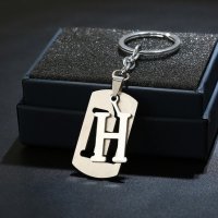 Метална плочка с буква " Н " ключодържател, снимка 2 - Подаръци за имен ден - 27120370