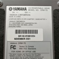 Hi-Fi Yamaha CRW70 Made in Japan CDRW-ROM / CD Player, снимка 2 - Ресийвъри, усилватели, смесителни пултове - 43472648
