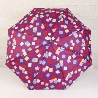 2225 Автоматичен сгъваем чадър за дъжд Квадрати, снимка 4 - Други - 33161169