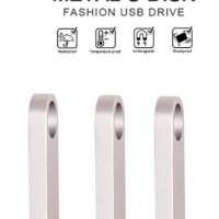 64GB U-Disk Flash USB Drive Удароустойчива Водоустойчива Метална Флашка Ключодържател 58~60GB , снимка 3 - USB Flash памети - 37257041