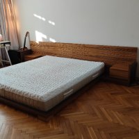 Спален комплект със секция в японски стил от масивно дърво, снимка 5 - Спални и легла - 43847959