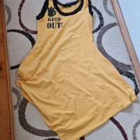 Жълта лятна рокля, снимка 3 - Рокли - 40495237