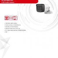 Hikvision DS-2CE16D0T-ITFS 2Mpx 4в1 Метална Водоустойчива Камера с Вграден Микрофон Audio Over Coax., снимка 2 - HD камери - 32684250