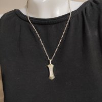 Сребърен синджир с висулка (86), снимка 3 - Колиета, медальони, синджири - 37609317