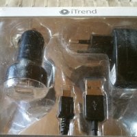 НОВИ зарядни hama-iPhone 3,4,4s авто,и универсално мини USB-авто и 220v, снимка 4 - Оригинални зарядни - 27394026