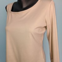 Блуза с дълъг ръкав и открито рамо "Chasse Croise" / голям размер , снимка 3 - Тениски - 28414796