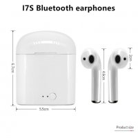 Безжични слушалки Хендсфри Блутут Bluetooth 5.0 i7S Wireless Earphones, снимка 5 - Слушалки, hands-free - 28581558