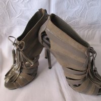 ЕСТЕСТВЕНА КОЖА на RIVER ISLAND-елегантни дамски сандали с висок ток, снимка 11 - Сандали - 20694747