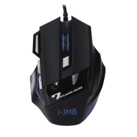 Кабелна гейминг мишка, Черна, RGB 3600 dpi i JMB, снимка 3 - Геймърски - 43723996