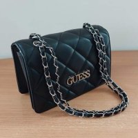 Черна луксозна чанта Guess код SG46M, снимка 4 - Чанти - 43263081