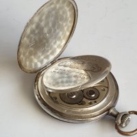 Сребърен джобен часовник OMEGA, снимка 9 - Антикварни и старинни предмети - 39756714