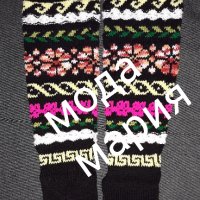 ръчно плетени фолклорни чорапи, снимка 1 - Подаръци за жени - 43282483