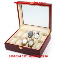 Кутия за съхранение на часовници - дървена, за 10 часовника - код 2171, снимка 7 - Други - 26791342