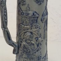 Немска керамична халба голяма -, снимка 5 - Антикварни и старинни предмети - 32716054