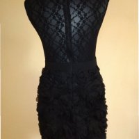 Елегантна черна рокля Jjina fruit, снимка 4 - Рокли - 28874584