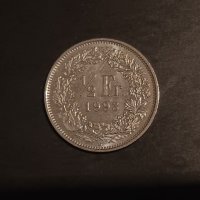 1/2 франк Швейцария 1993 Switzerland , снимка 1 - Нумизматика и бонистика - 43556271