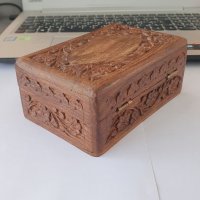 Антикварна дървена кутийка , снимка 7 - Антикварни и старинни предмети - 38028409