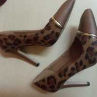 Обувки на висок ток - 9 см, снимка 2 - Дамски обувки на ток - 37416797