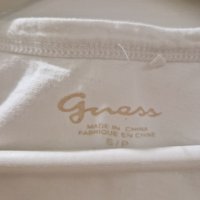 GUESS- оригинална дамска бяла памучна тениска, снимка 3 - Тениски - 37176829