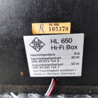 Telefunken HL 650 HI-FI Box, снимка 6 - Тонколони - 39009180
