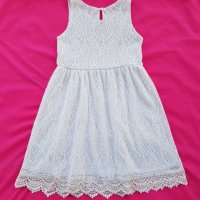 Детска бяла рокля H&M 6-8 години, снимка 6 - Детски рокли и поли - 37498347
