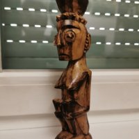 Африканска фигура Чокве от Ангола, снимка 3 - Антикварни и старинни предмети - 43686185