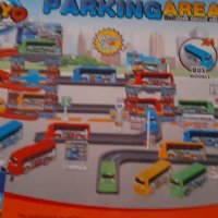 Паркинг - писта на три етажа с автобуси- TAYO , снимка 1 - Коли, камиони, мотори, писти - 38501521