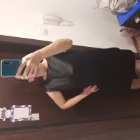 Стилна черна рокля, снимка 6 - Рокли - 27228509
